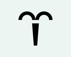 Aries Horoscope Zodiac Symbol. Astrology Astronomy Star Line Icon. Astrological Mythology Cosmos Sign Linear Vector Graphic Illustration Clipart Cricut