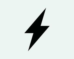 Electricity Power Icon Sign Symbol. Electric Energy Bolt Thunder Lightning Shock Thunderbolt Voltage Artwork Graphic Illustration Clipart Vector Cricut