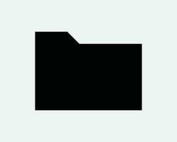 carpeta icono. archivo documento archivo almacenamiento datos computadora organizar negro forma icono firmar símbolo obra de arte gráfico ilustración clipart vector cricut