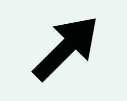 Northeast Arrow Point Icon. Up Right Pointing Navigation Direction Symbol. Exit Entrance Turn Path Traffic Road Sign Vector Graphic Clipart Cricut