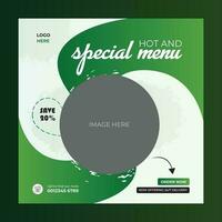 special menu concept banner template design. Discount abstract promotion layout poster. vector