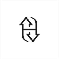 Up and down arrows line icon, outline vector sign