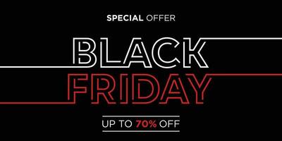 Modern black friday sale banner background vector