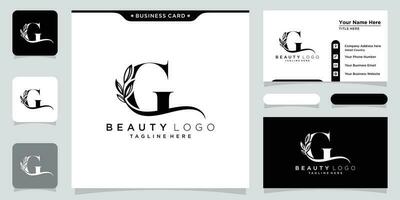 Initial letter G luxury Logo design Vector