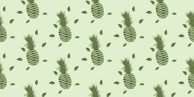 unique abstract summer pineapple fruits seamless pattern background vector