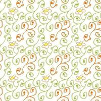 abstract pattern with circles and flower vector