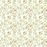 abstract pattern with circles and flower vector