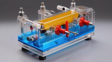 Controlled syringe pump in modern clinic. photo