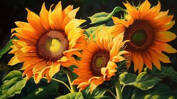 Revel in the joy of sunflowers. photo