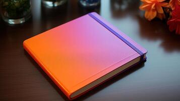 Colored paper sculpture background and spring memo notes. photo
