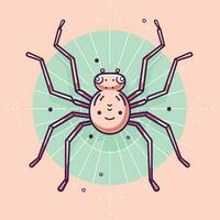 Vector of a spider with an unusual expression on its face