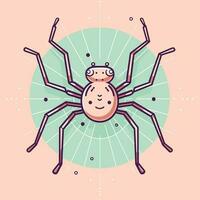 Vector of a spider with an unusual expression on its face