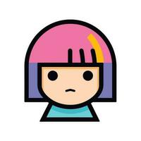 Vector of a person wearing a helmet standing in front of a flat surface