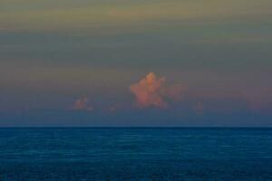 Marine Landscape with clouds, Patagonia, Argentina. photo