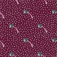 Seamless pattern with toadstool mushrooms. Magical fly agaric wallpaper. vector