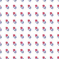 Small flower seamless pattern. Abstract floral ornament. Simple botanical backdrop. vector