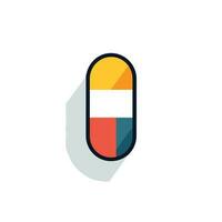 Vector of a pile of pills on a flat surface