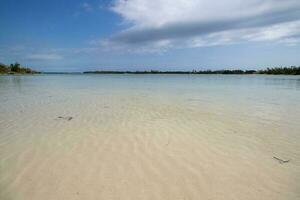 Calm clear water on a tropical beach photo