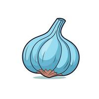 Vector of a flat icon of a blue onion on a white background