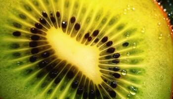 Artistic portrayal of a kiwi in watercolor, generative AI photo