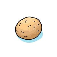 Vector of a cookie icon on a flat white background