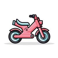 vector de un plano rosado moto en contra un blanco antecedentes