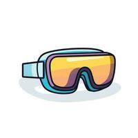 Vector of goggles on a plain white background