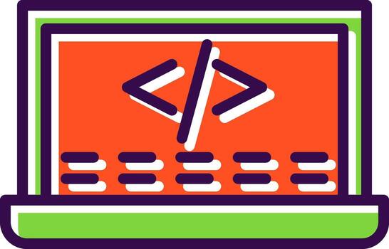 diseño de icono de vector de código