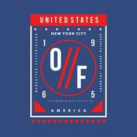 united states of america text frame abstract, typography design vector, graphic illustration, for t shirt vector