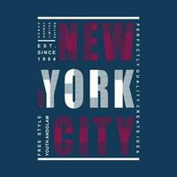 nuevo York ciudad gratis estilo gráfico tipografía vector, t camisa diseño, ilustración, bueno para casual estilo vector