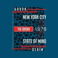 new york city graphic typography vector, t shirt design, illustration, good for casual style vector
