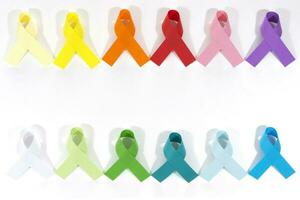 Ribbons World cancer day, February 4. photo