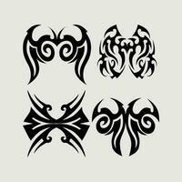 abstract wings tattoo design.  abstract wings for print and cutting sticker vector