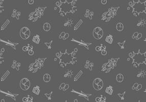 seamless pattern with chalk on blackboard vector