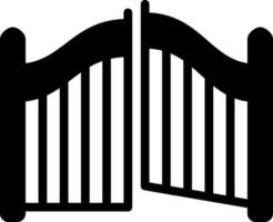 solid icon for gate vector