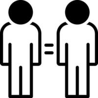 solid icon for same vector