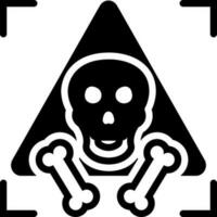 solid icon for dangerous vector