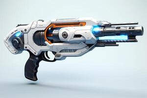 futuristic not lethal laser gun, illustration, photo
