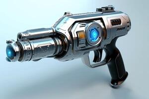 futuristic not lethal laser gun, illustration, generative ai photo