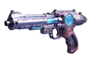 futuristic laser peace gun, illustration, photo