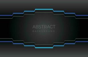 Abstract dark technology background with blue arrows. Vector illustration for your design