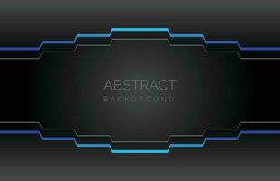 Abstract dark technology background with blue arrows. Vector illustration for your design