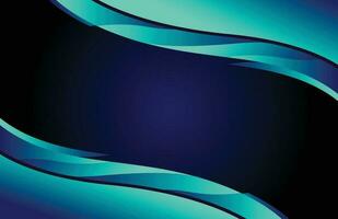 Abstract blue background with wavy lines and place for your text vector