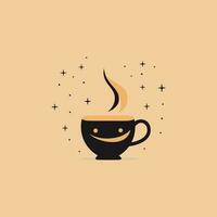 cup of coffee with smoke vector