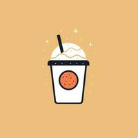 milk tea icon vector illustration