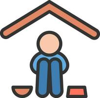 Shelter icon vector image. Suitable for mobile apps, web apps and print media.