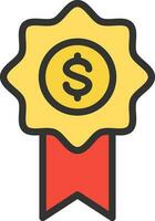 Reward icon vector image. Suitable for mobile apps, web apps and print media.