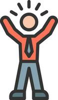 Selfconfident icon vector image. Suitable for mobile apps, web apps and print media.
