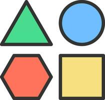 Shapes icon vector image. Suitable for mobile apps, web apps and print media.