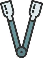 Tongs icon vector image. Suitable for mobile apps, web apps and print media.